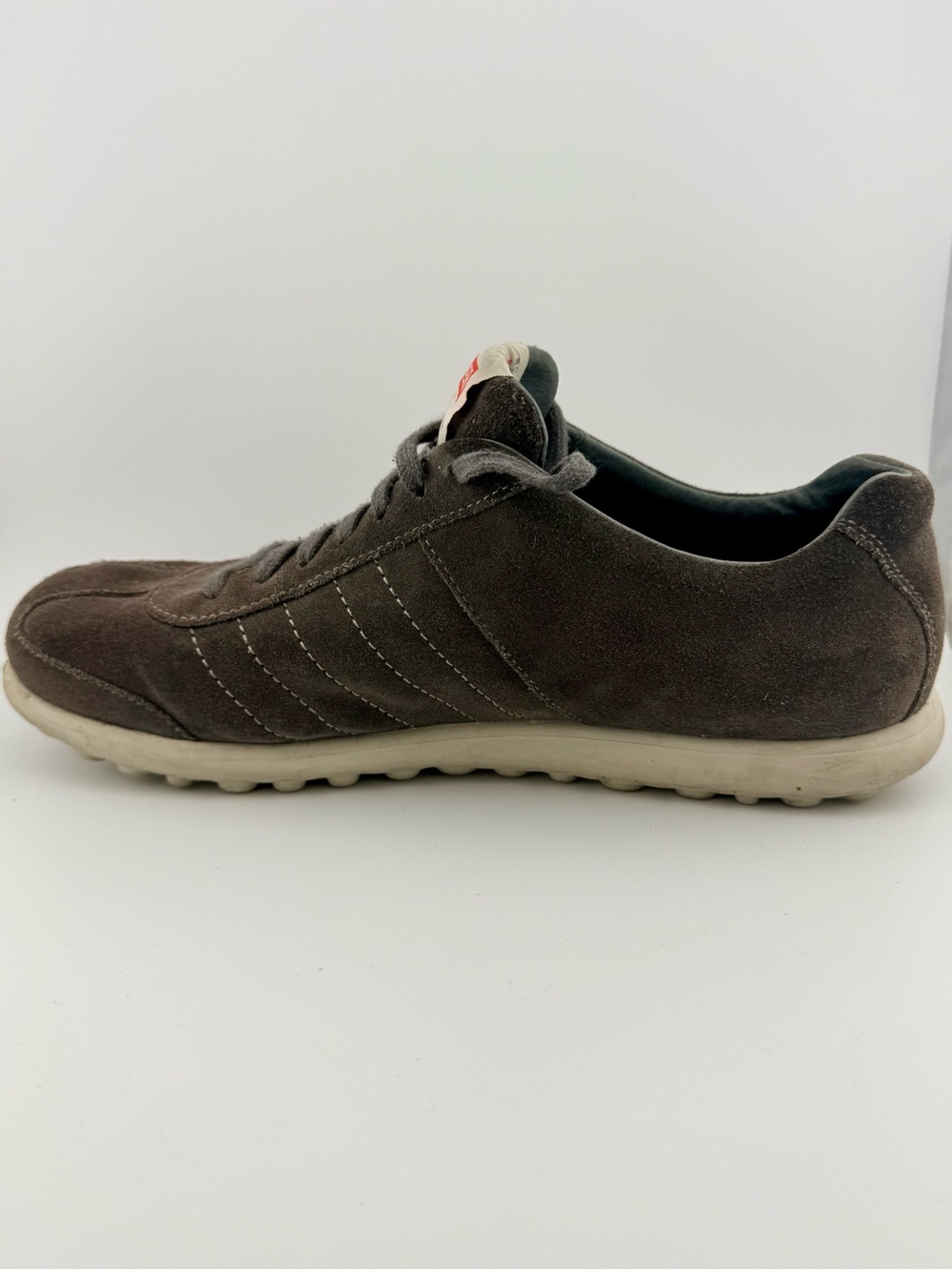 Camper Men’s Grey Pelotas XLite Suede Low-Top Lace Sneakers - Picture 5 of 7